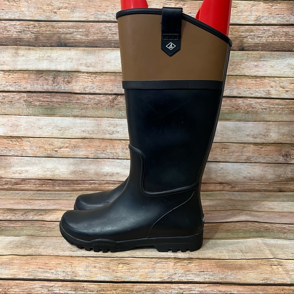 Sperry Black Nellie Rain Boots